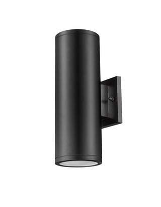 Vegas 2-Light Outdoor Wall Sconce Powder Coated Black