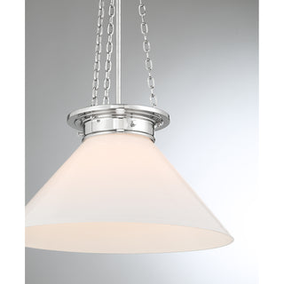 Myers 1-Light Pendant in Polished Nickel