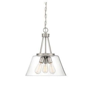 Calhoun 3-Light Pendant in Satin Nickel Satin Nickel