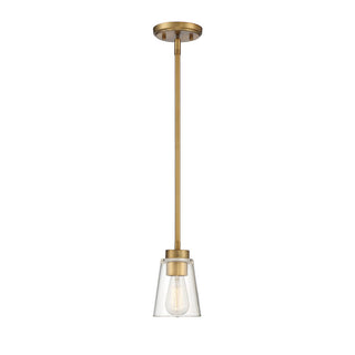 Calhoun 1-Light Mini-Pendant in Warm Brass Warm Brass