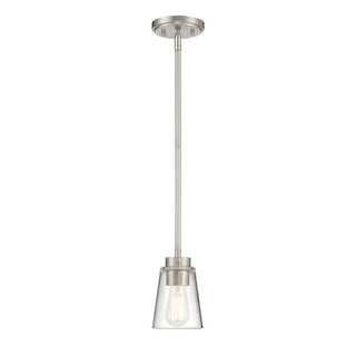 Calhoun 1-Light Mini-Pendant in Satin Nickel Satin Nickel