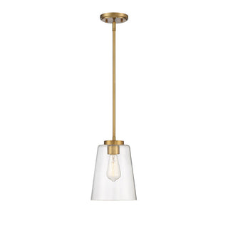 Calhoun 1-Light Pendant in Warm Brass Warm Brass