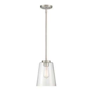 Calhoun 1-Light Pendant in Satin Nickel Satin Nickel