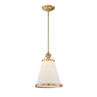 Ashmont 1-Light Pendant in Warm Brass Lustre Warm Brass Lustre