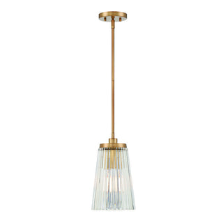 Chantilly 1-Light Pendant in Warm Brass Warm Brass