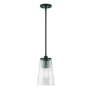 Chantilly 1-Light Pendant in Matte Black Matte Black