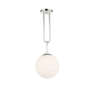 Becker 1-Light Pendant in Polished Nickel Polished Nickel