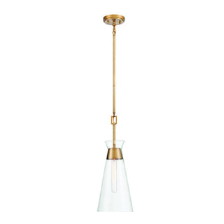 Lakewood 1-Light Pendant in Warm Brass Warm Brass