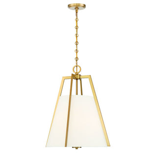 Mansfield 3-Light Pendant in Warm Brass Warm Brass