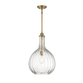 Brandon 1-Light Pendant in Warm Brass Warm Brass