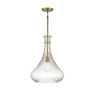 Bristo 1-Light Pendant in Warm Brass Warm Brass