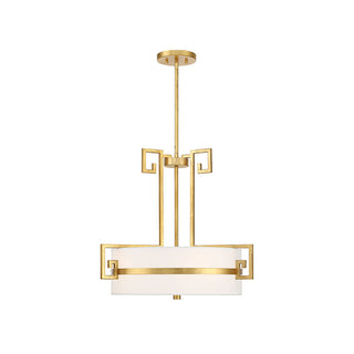 Quatrain 4-Light Pendant in True Gold True Gold