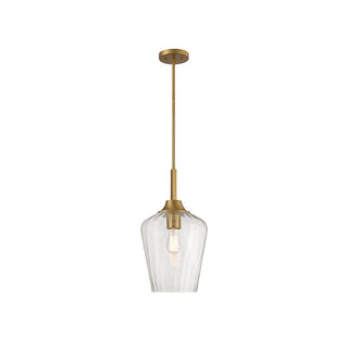 Carlton 1-Light Pendant in Warm Brass Warm Brass