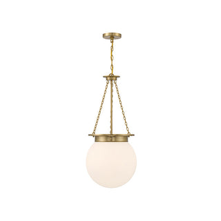 Manor 3-Light Pendant in Warm Brass Warm Brass