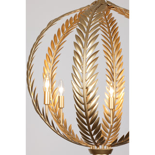 Atlas 6-Light Pendant in Grecian Gold by Breegan Jane