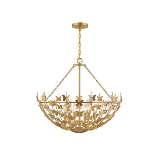 Birch 6-Light Pendant in Burnished Brass Burnished Brass