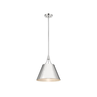 Willis 1-Light Pendant in Polished Nickel Polished Nickel