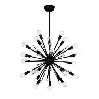 Galea 24-Light Chandelier in 
Matte Black Matte Black