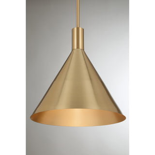 Pharos 1-Light Pendant in Noble Brass by Breegan Jane