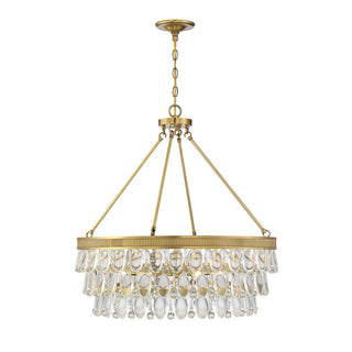 Windham 6-Light Pendant in Warm Brass Warm Brass