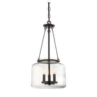 Akron 3-Light Pendant in English Bronze English Bronze