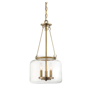 Akron 3-Light Pendant in Warm Brass Warm Brass