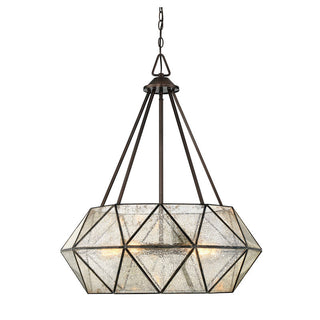 Tartan 5-Light Pendant in Oiled Burnished Bronze Oiled Burnished Bronze