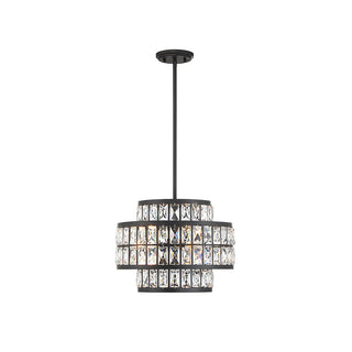 Renzo 3-Light Pendant in Matte Black Matte Black