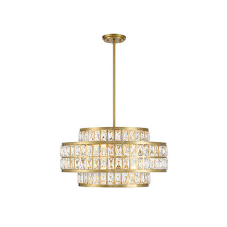 Renzo 4-Light Pendant in Warm Brass Warm Brass