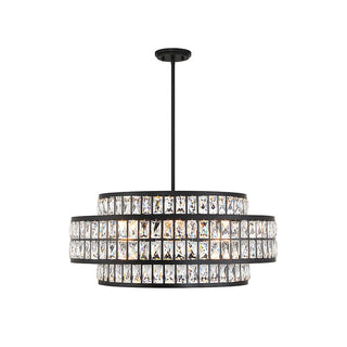 Renzo 6-Light Pendant in Matte Black Matte Black