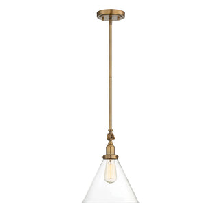 Drake 1-Light Pendant in Warm Brass Warm Brass