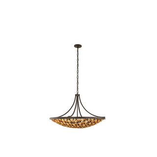 Ventura 8-Light Pendant in Matte Black and Gold Matte Black and Gold