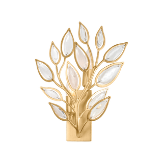 FAIRLEE Wall Sconce with Vintage Gold Leaf Finish