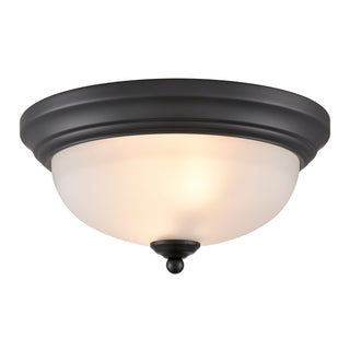 Helena 11'' Wide 2-Light Flush Mount - Black