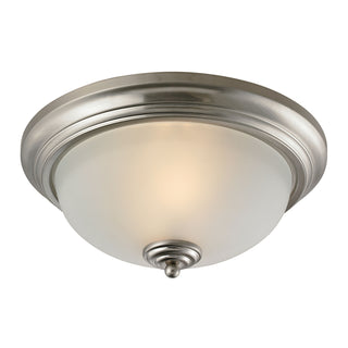 Huntington 13'' Wide 2-Light Flush Mount - Brushed Nickel