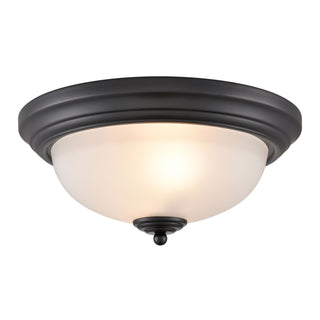 Helena 13'' Wide 2-Light Flush Mount - Black