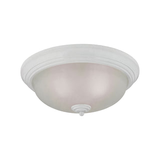 Huntington 15'' Wide 3-Light Flush Mount - White