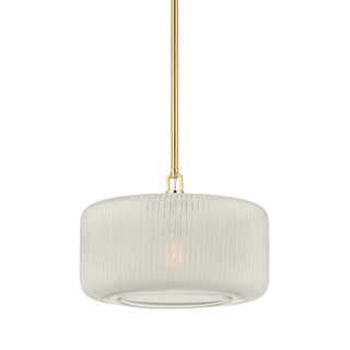 BEECHURST Pendant with Aged Brass Finish