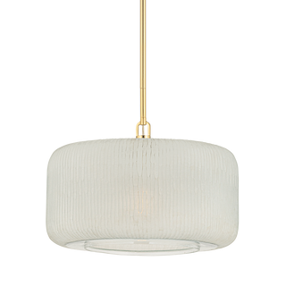 BEECHURST Pendant with Aged Brass Finish