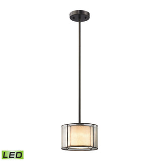 Mirage 8'' Wide 1-Light Mini Pendant - Tiffany Bronze (LED)