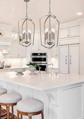 Ivey Lake 5-Light Pendant light Satin Nickel