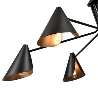 Warhol 6-Light Chandelier Ceiling Light Matte Black