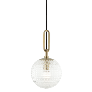 Jewett Pendant Aged Brass