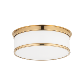 Geneva Flush Mount Aged Brass