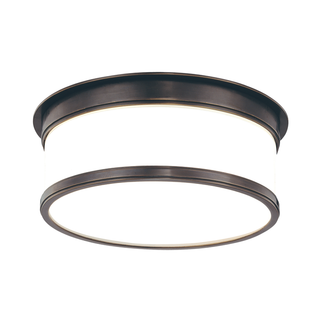 Geneva Flush Mount with Old Bronze Finish