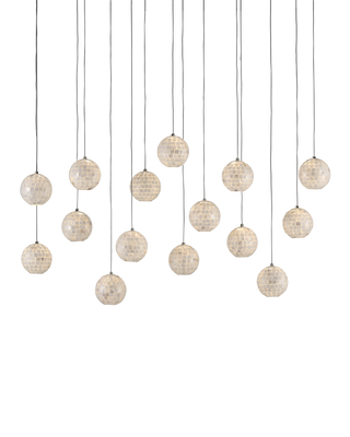 Finhorn 15-Light Linear Multi-Drop Pendant