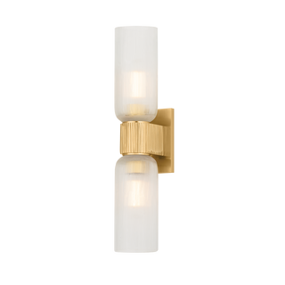 IRONDALE Wall Sconce with Aged Brass Finish