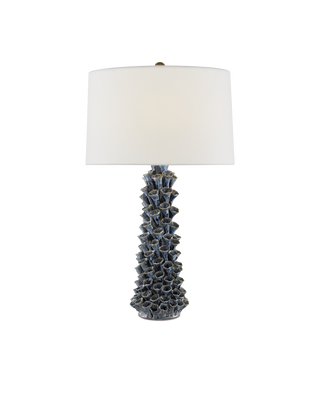 Sunken Blue Table Lamp