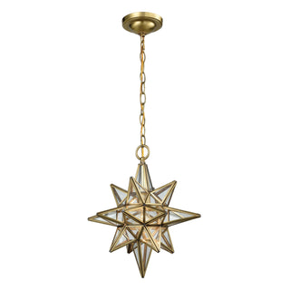 Beamer 12'' Wide 1-Light Mini Pendant - Brushed Brass