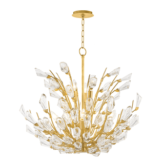 Tulip Chandelier Gold Leaf